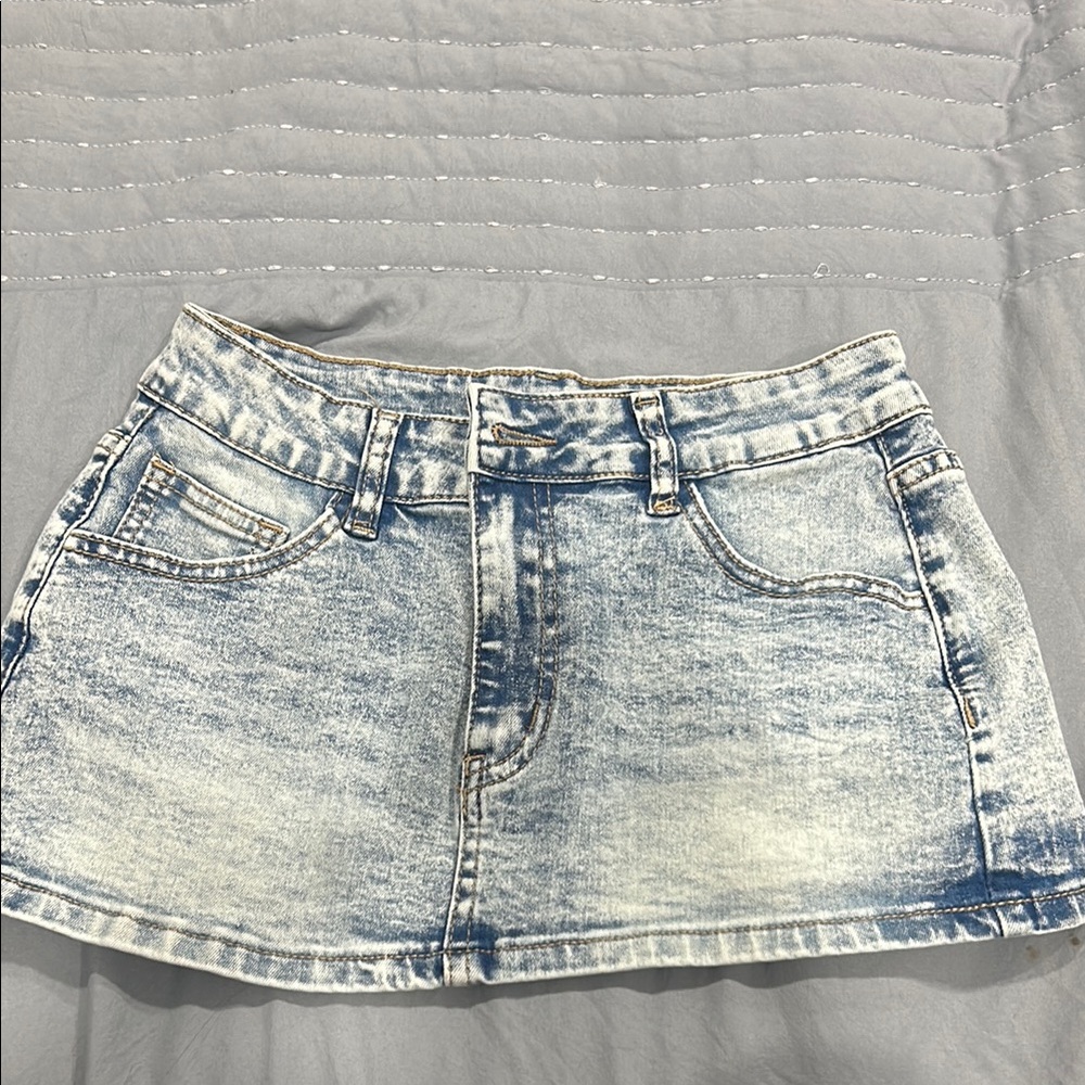 Denim Mini Skirt